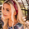 New Threads Paisley Scarf In Sangria Image - 1