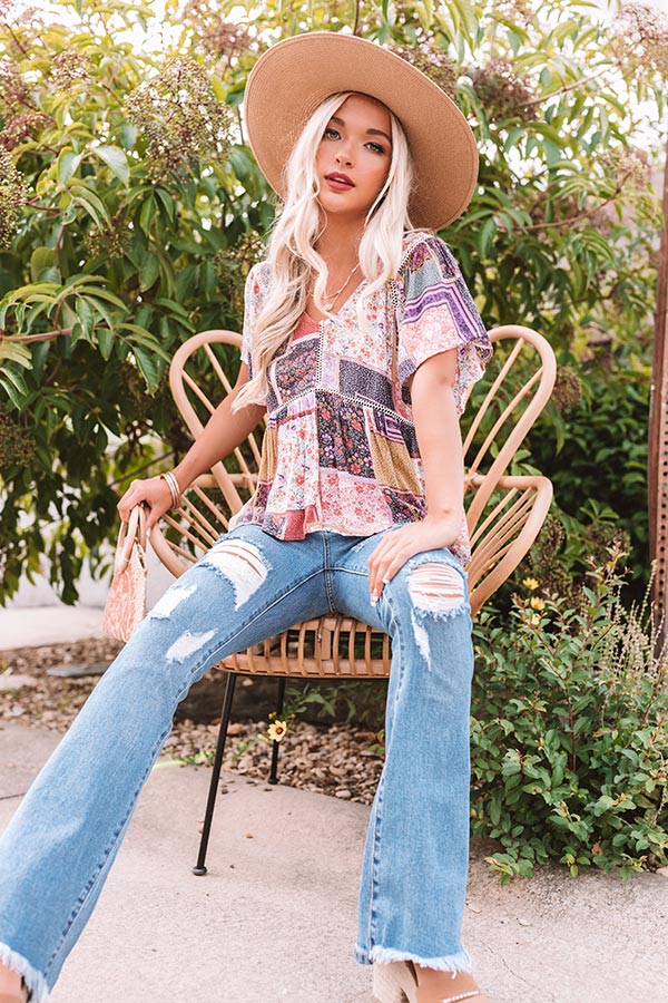 Stay Sweet Peplum Top