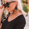Train Into The City Earrings In Black Image - 1