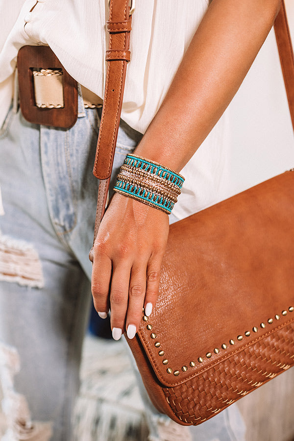 Swooning In Spain Embellished Cuff Bracelet