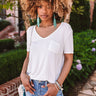 Weekend On The Town Shift Tee In White Image - 1