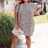 Good Energy Leopard Babydoll Dress Curves Image - 1