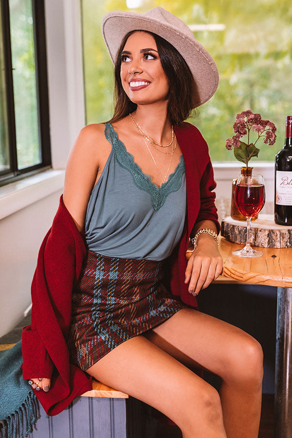 Effortless Attraction Shift Tank In Teal