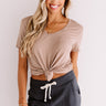 Weekend On The Town Shift Tee In Mocha Image - 1