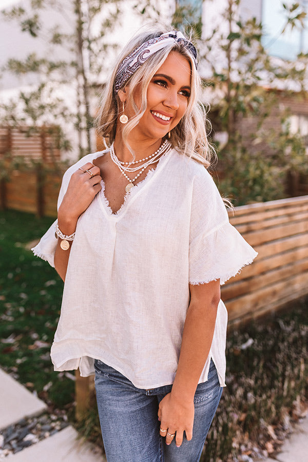 Far Away Travels Shift Top