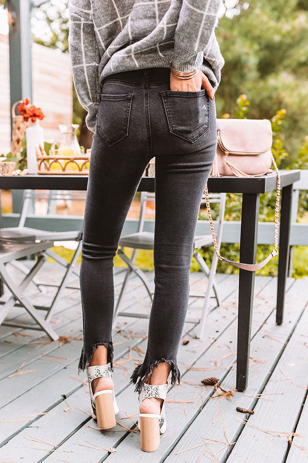 The Lander High Waist Frayed Skinny Image - 4