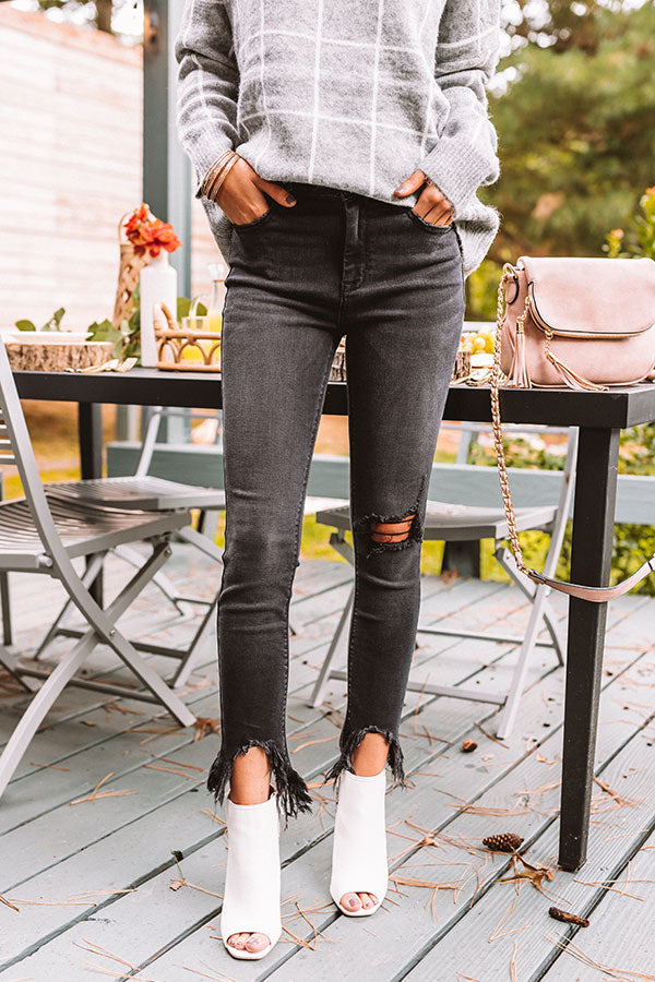 The Lander High Waist Frayed Skinny Image - 2