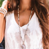 Sea Dive Beaded Necklace In Grey Image - 1