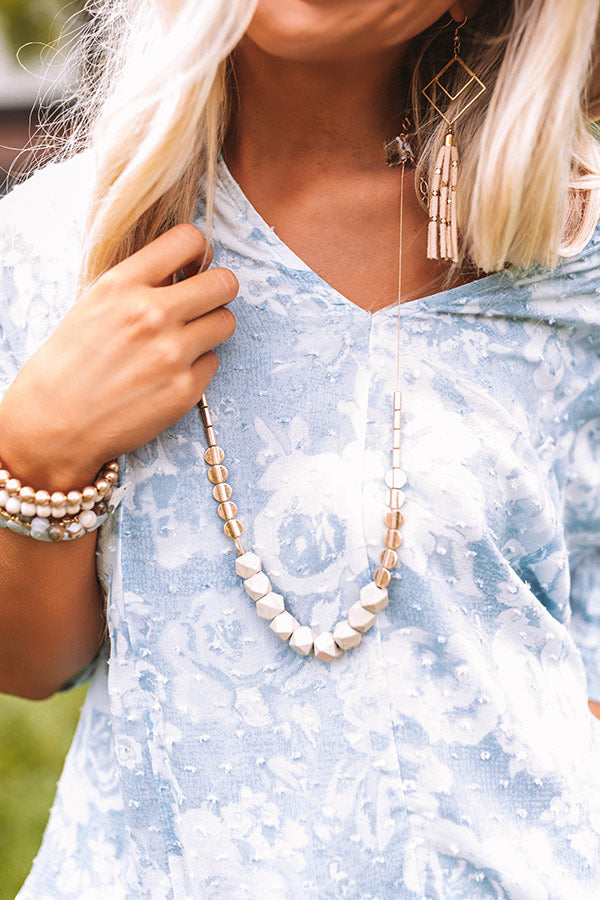 Nice To Sea You Necklace In Grey