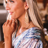Prosecco In Portofino Beaded Earrings In Cream Image - 1