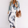 Stay Beachy Tie Dye Maxi in Navy Image - 1