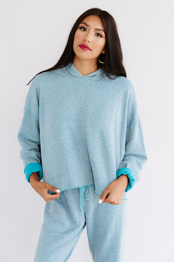 Cozy Called Hoodie In Blue Image - 4