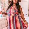 Island Overlook Embroidered Shift Dress Curves Image - 1