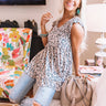 Runway Season Leopard Babydoll Top In Taupe Image - 1