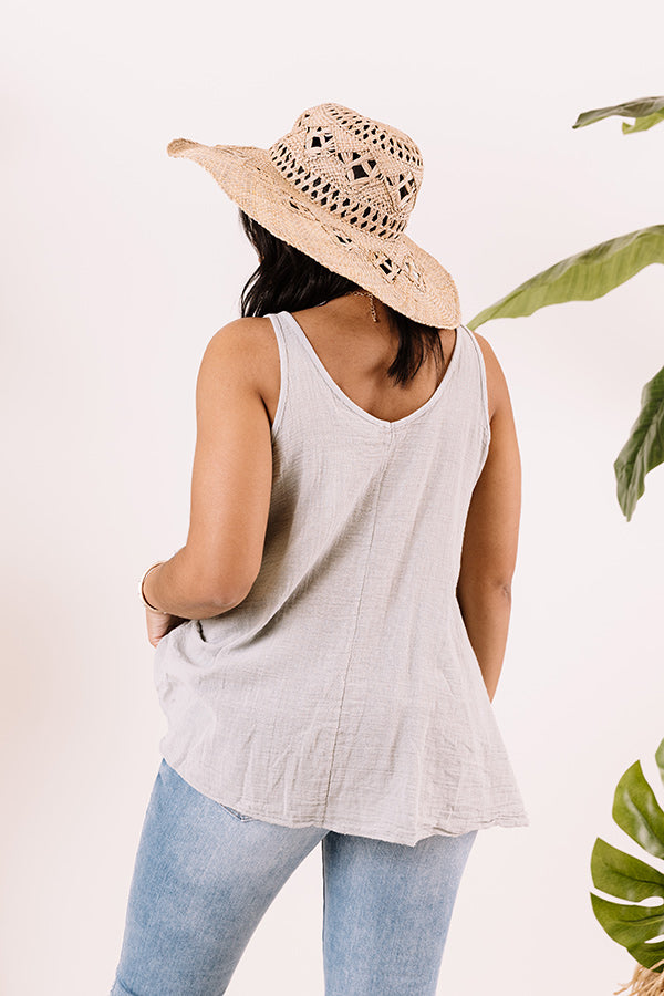 Wish On A Star Shift Tank In Grey Image - 5