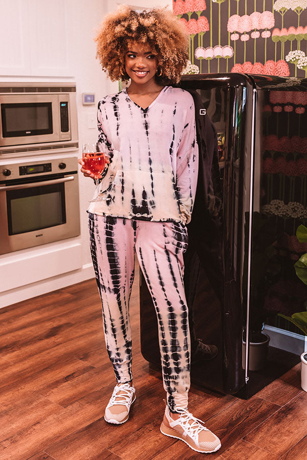 Cozy Night In Tie Dye Joggers Image - 1