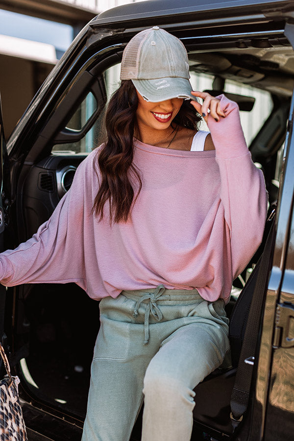 Chic Standard High Pony Tail Cap In Sage