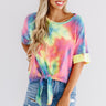 Bright Smile Tie Dye Shift Tee Image - 1