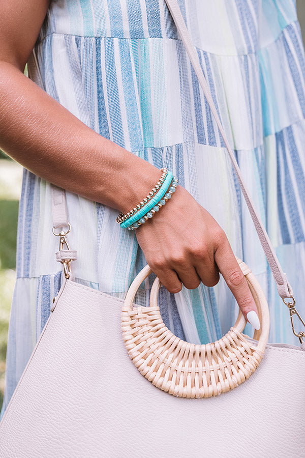 Bleecker Street Babe Bracelet Set In Turquoise