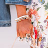 Bleecker Street Babe Bracelet Set In White Image - 1