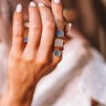 The Dottie Druzy Ring in Blue Image - 1