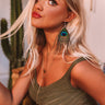 Feather So Sweet Earrings In Green Image - 1