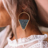The Blue Moon Beaded Earrings Image - 1