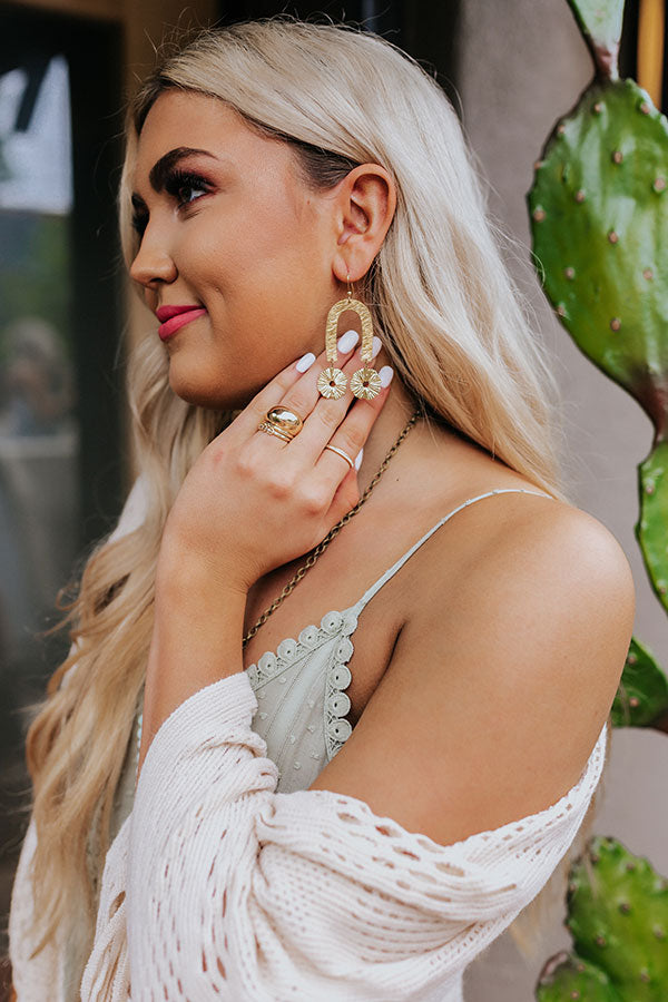The Esme Brass Earrings