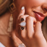 The Burke Druzy Ring in Brown Image - 1