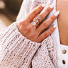 The Delta Druzy Ring in Grey Image - 1