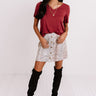 Coastal Chic Shift Tee In Aurora Red Image - 1