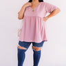Downtown Brooklyn Babydoll Top In Blush Curves Image - 1