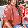 S'more Kisses Shift Top In Rust Curves Image - 1