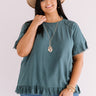 S'more Kisses Shift Top In Hunter Green Curves Image - 1