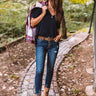 Coastal Chic Shift Tee In Navy Image - 1
