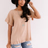 S'more Kisses Shift Top In Khaki Image - 1