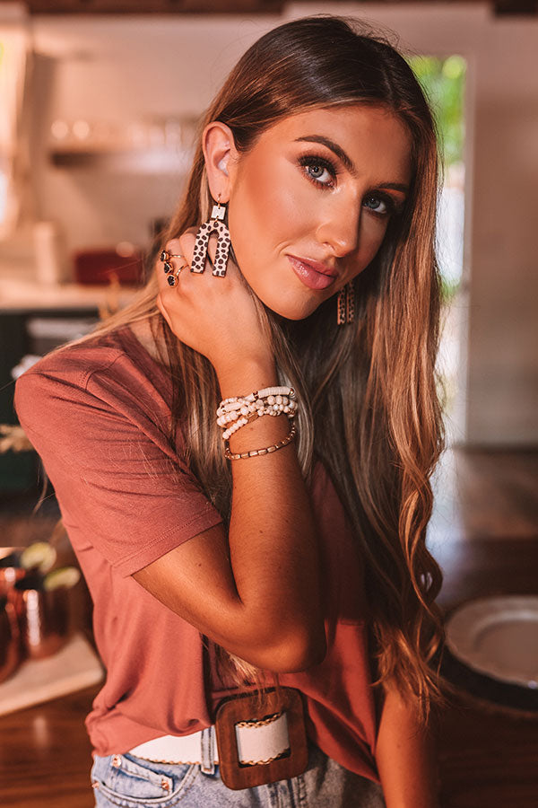 Creekside Kisses Cheetah Print Earrings