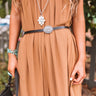 Stolen Hearts Concho Leather Belt In Black Image - 1