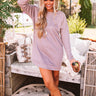 Bonfire Promises Shift Tunic Dress In Wine Image - 1