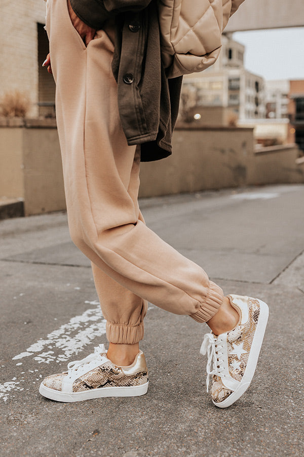 The Wade Snake Print Sneaker