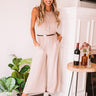 Simply Obsessed Jumpsuit in Iced Latte Image - 1