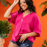 Kissing By Candlelight Shift Top In Fuchsia Image - 1