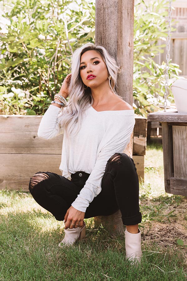 Woodland Wishes Shift Top In Grey Image - 3