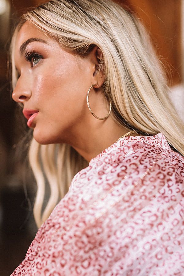 Starlight Swooning Hoop Earrings In Gold