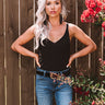 Fire Light Flirt Tank In Black Image - 1