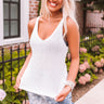 Wild Honeysuckle Knit Tank In White Image - 1