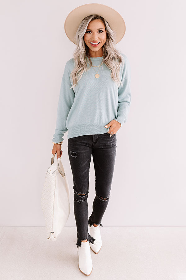 Fall Daze Shift Sweater In Limpet Shell
