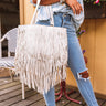 New On The Block Faux Leather Fringe Tote In Birch Image - 1
