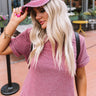 Chic Standard High Pony Tail Cap In Sangria Image - 1