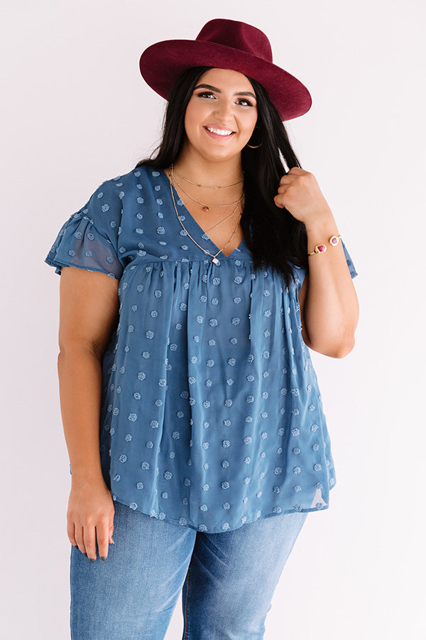 Autumn Edit Babydoll Top In Riverside   Curves Image - 1